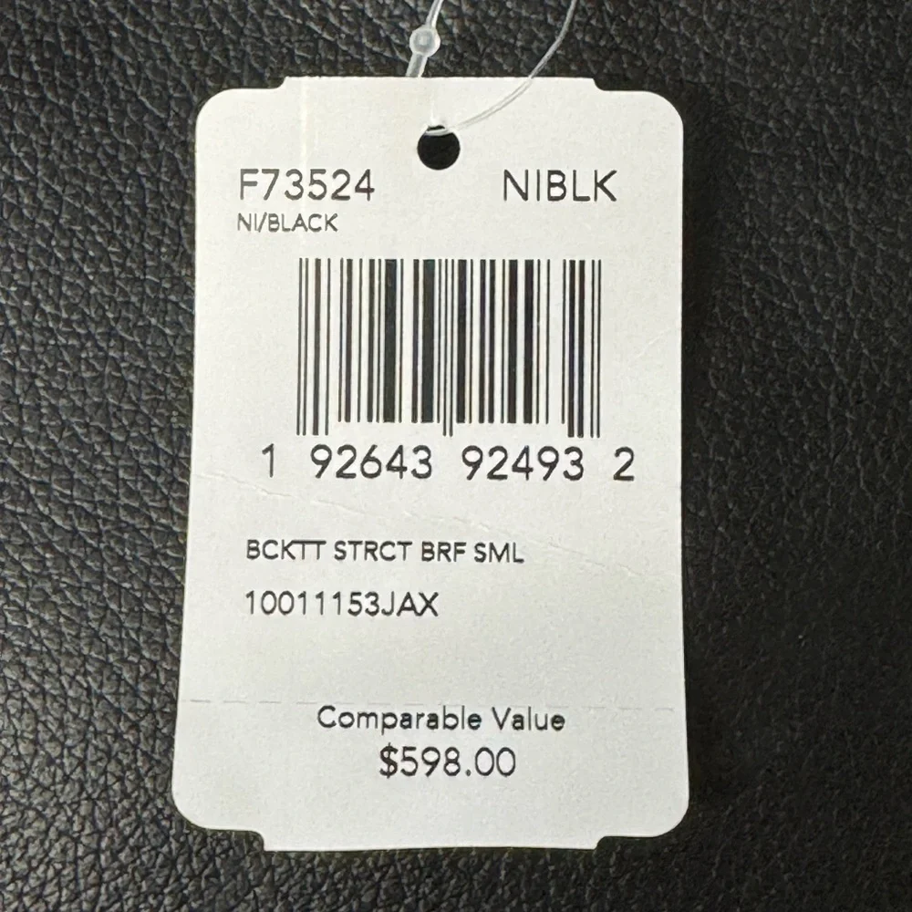 NWT COACH Beckett 2-Way Structured Black Leather Shoulder Business Briefcase New